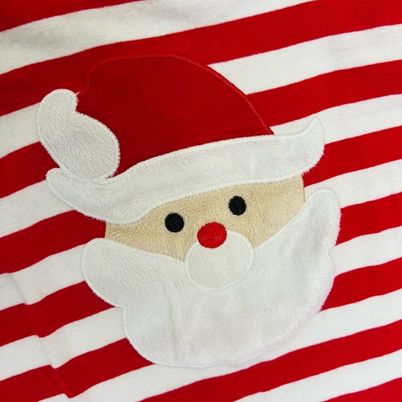 Striped Red and White Kids Pajama Set Size 10-12 - Picture 2 of 2